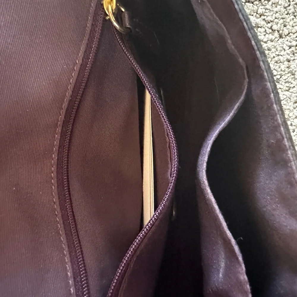 👜 Coach Wine Purple purse with crossbody strap options ⭐️BRAND NEW!⭐️ - Picture 5 of 6
